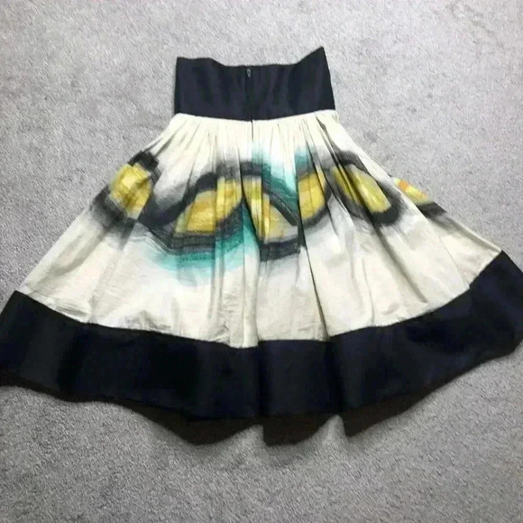 Made By Leon Full Skirt Hand Painted Artsy - Picture 7 of 8